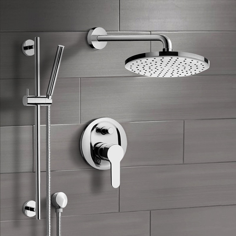Shower Faucet, Remer SFR21, Chrome Shower System with 8